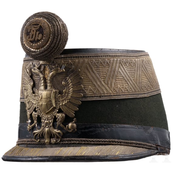 A shako for subaltern officers of the k.u.k. Infantry