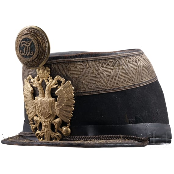 A shako for subaltern officers of the k.u.k. Infantry
