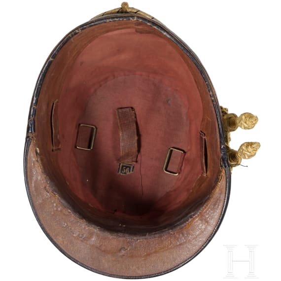 A shako for staff officers in the k.u.k. Hussar Regiment "Friedrich Leopold of Prussia" No. 2