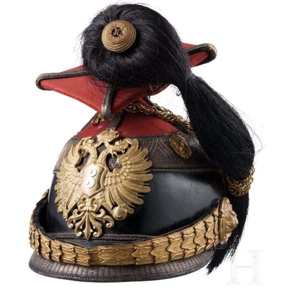 Tschapka f&uuml;r Subalternoffiziere im k.k. Landwehr-Ulanenregiment Nr. 3
