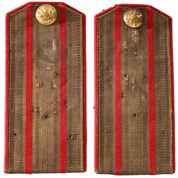 Zwei Paar Schulterst&uuml;cke f&uuml;r einen Oberstleutnant, Russland, um 1910/15
