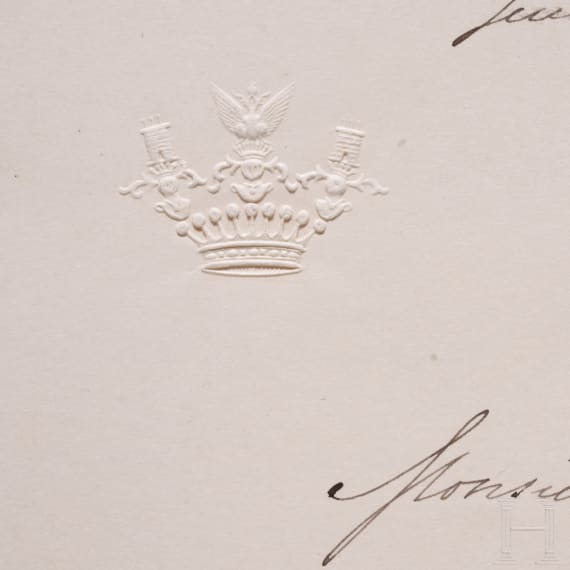 Russischer Au&szlig;enminister Graf Wladimir Nikolajewitsch Lamsdorf (1845 - 1907) - eigenh&auml;ndiger Brief mit Unterschrift