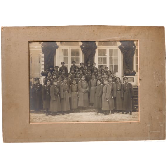 Gruppenfoto der Offiziere des Leibgarde-Atamansky-Regiments, Russland, um 1910/15