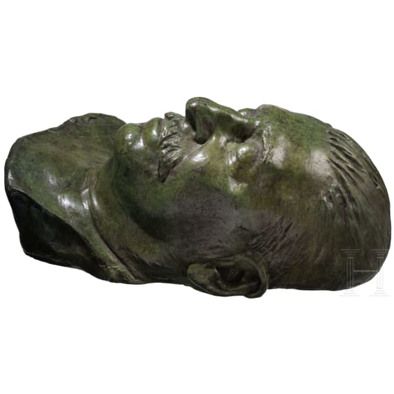 Josef Stalin (1878 - 1953) - bedeutende Totenmaske und zwei Handabdr&uuml;cke des Diktators, Sowjetunion, datiert 1953