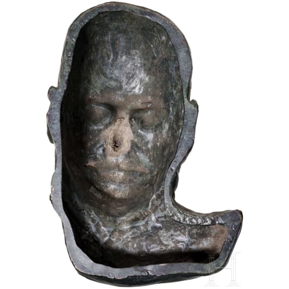 Josef Stalin (1878 - 1953) - bedeutende Totenmaske und zwei Handabdr&uuml;cke des Diktators, Sowjetunion, datiert 1953