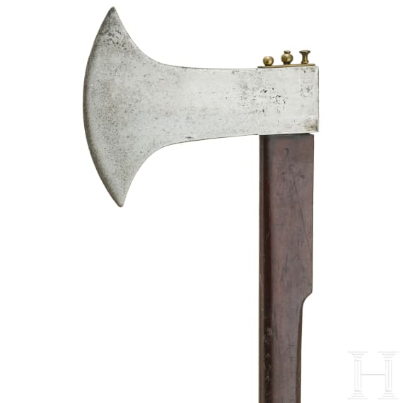 Gro&szlig;e Sappeur-Paradeaxt, wohl Frankreich, 19. Jhdt.