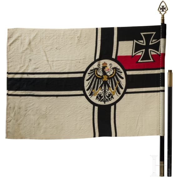 Reichskriegsflagge mit Fahnenstange