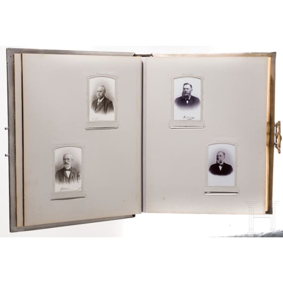 Landrat Dr. Georg von Borries - prunkvolles Fotoalbum zu seinem Abschied, Herford, 1902