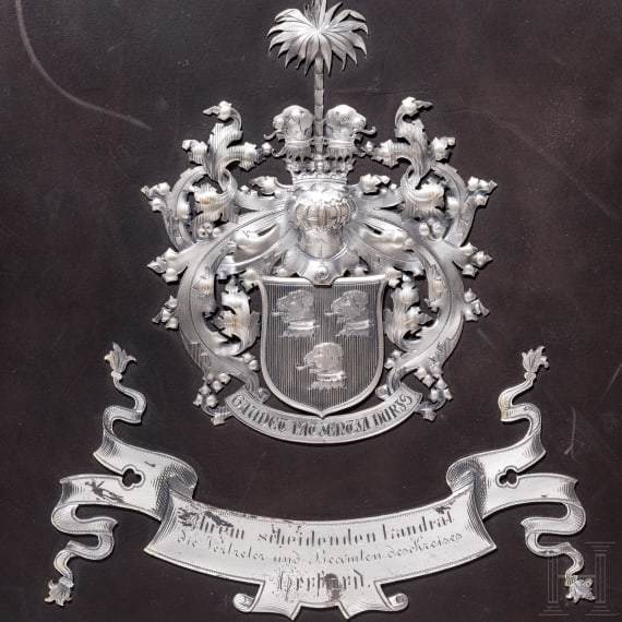 Landrat Dr. Georg von Borries - prunkvolles Fotoalbum zu seinem Abschied, Herford, 1902