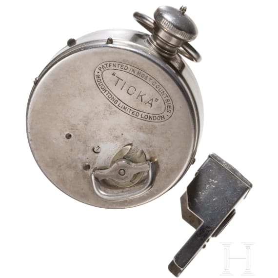 Spionagekamera "Ticka" (Taschenuhrkamera), um 1910
