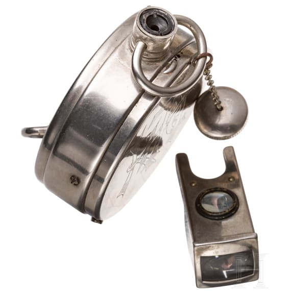 Spionagekamera "Ticka" (Taschenuhrkamera), um 1910
