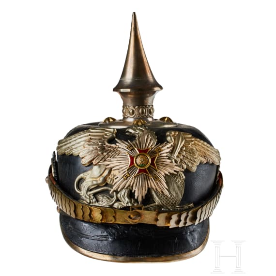 Helm f&uuml;r Offiziere im 1. Badischen Leib-Grenadier-Regiment Nr. 109