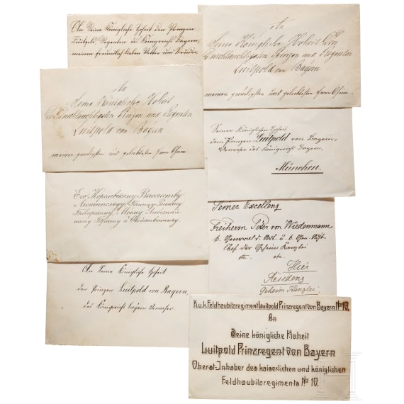 Gro&szlig;e Sammlung Siegel und Briefumschl&auml;ge des deutschen und europ&auml;ischen Adels an das bayerische K&ouml;nigshaus