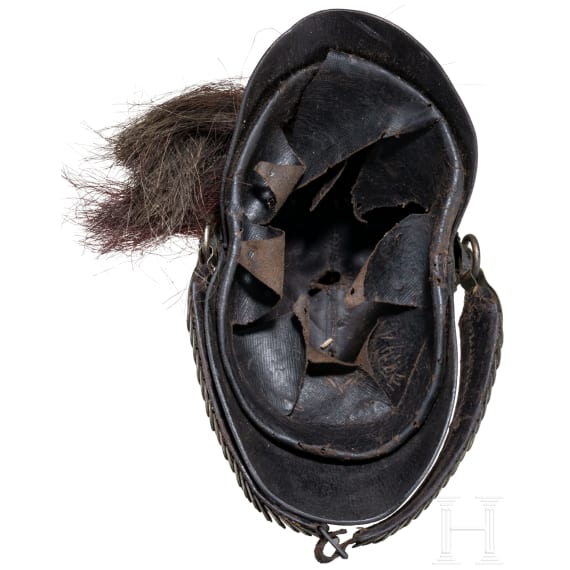 Zwei Helme M 1848 der Landwehrinfanterie