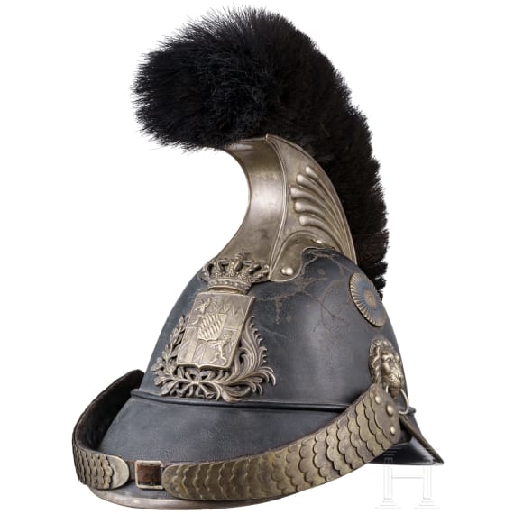 Helm f&uuml;r Wachtmeister der B&uuml;rgerwehr-Kavallerie, um 1850