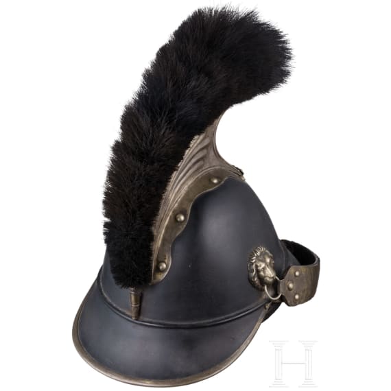 Helm f&uuml;r Wachtmeister der B&uuml;rgerwehr-Kavallerie, um 1850