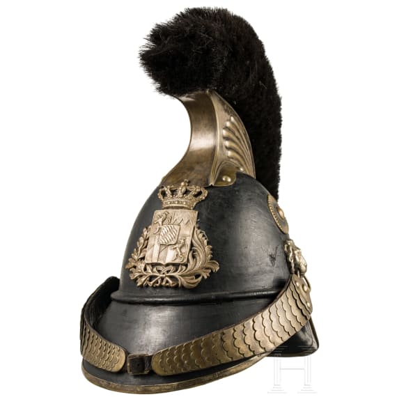 Helm f&uuml;r Mannschaften/Unteroffiziere der Landwehr-Kavallerie, Mitte 19. Jhdt.