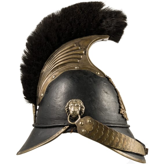 Helm f&uuml;r Mannschaften/Unteroffiziere der Landwehr-Kavallerie, Mitte 19. Jhdt.