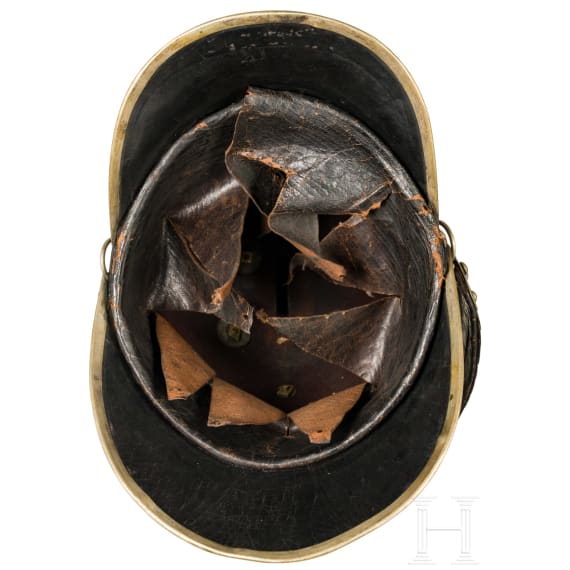 Helm f&uuml;r Mannschaften/Unteroffiziere der Landwehr-Kavallerie, Mitte 19. Jhdt.
