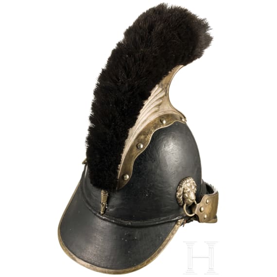 Helm f&uuml;r Mannschaften/Unteroffiziere der Landwehr-Kavallerie, Mitte 19. Jhdt.