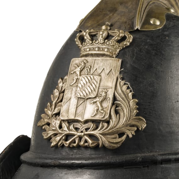 Helm f&uuml;r Mannschaften/Unteroffiziere der Landwehr-Kavallerie, Mitte 19. Jhdt.