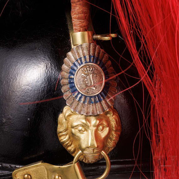 Raupenhelm M 1868 f&uuml;r Offiziere der Feldartillerie