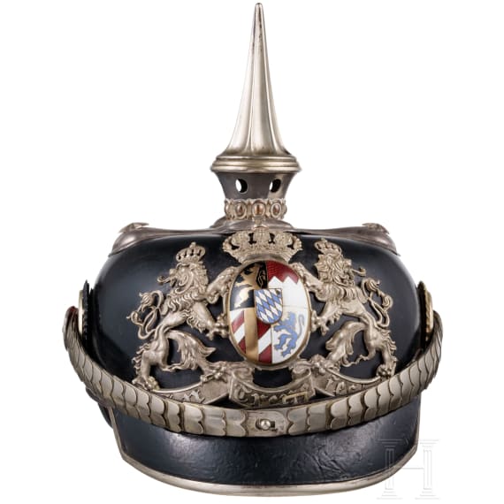Helm M 1886 f&uuml;r Generale der bayerischen Armee, Trageweise ab 1913