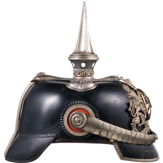 Helm M 1886 f&uuml;r Generale der bayerischen Armee, Trageweise ab 1913