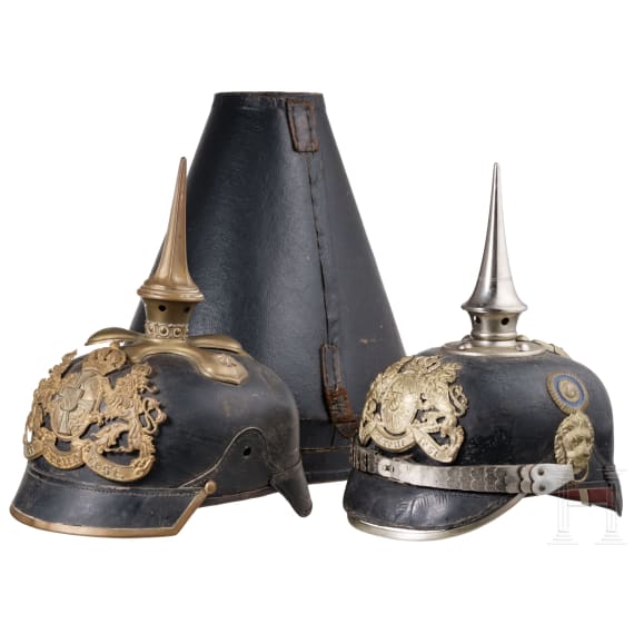 Zwei Helme, Bayern, um 1900