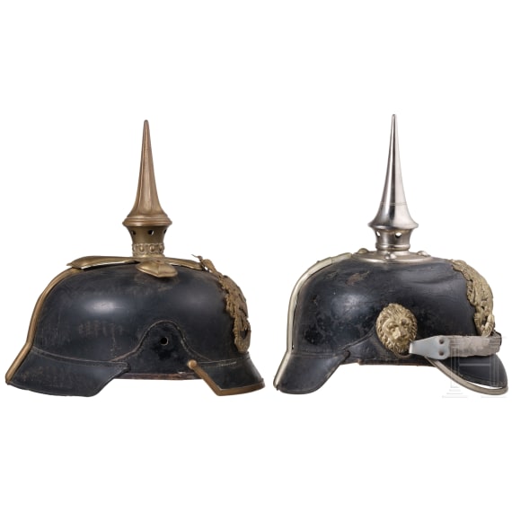 Zwei Helme, Bayern, um 1900