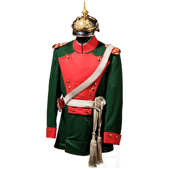 Uniformensemble f&uuml;r einen Rittmeister im K&ouml;niglich Bayerischen 5. Chevaulegers-Regiment "Erzherzog Friedrich von &Ouml;sterreich", um 1900