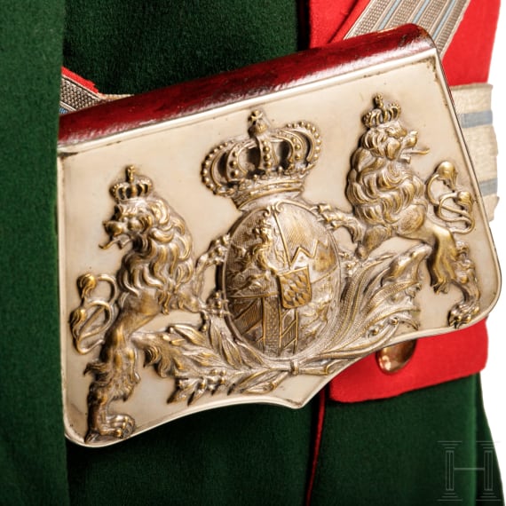 Uniformensemble f&uuml;r einen Rittmeister im K&ouml;niglich Bayerischen 5. Chevaulegers-Regiment "Erzherzog Friedrich von &Ouml;sterreich", um 1900
