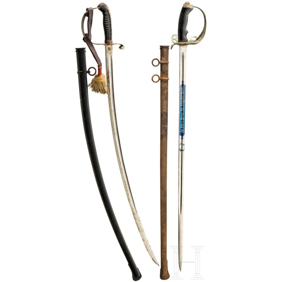 Kavalleriedegen M 1891 des K.B. 3. Chevaulegers-Regiments und Artilleries&auml;bel