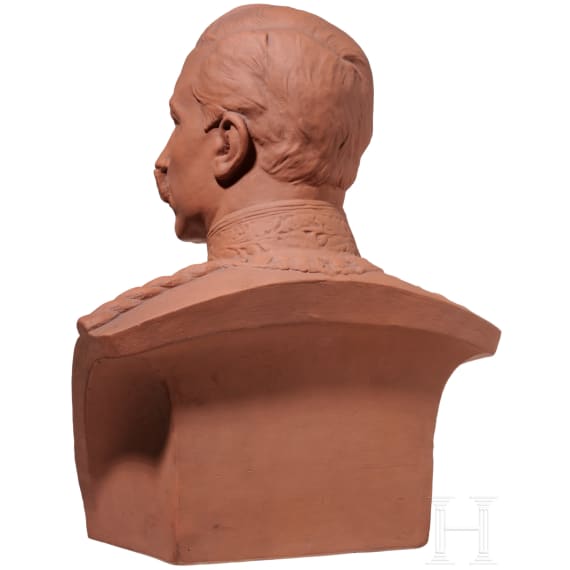 Terrakotta-B&uuml;ste Kaiser Wilhelms II., Majolika-Manufaktur Cadinen, Berlin, 1. H&auml;lfte 20. Jhdt.