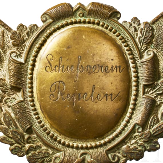 A Prussian Veteran Shooting Club Gorget Center Trophy