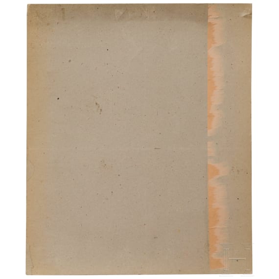 Georg Lebrecht (1875 - 1945) - Gouache "Vorw&auml;rts" aus dem Krieg 1866