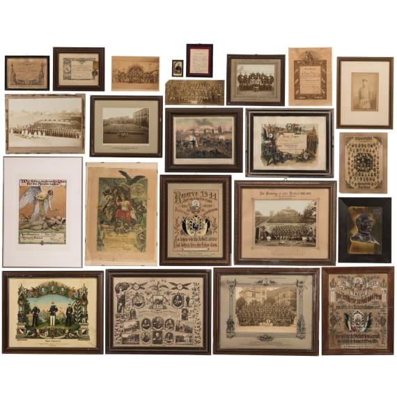 Sammlung Reservistenbilder und Urkunden, meist Magdeburg