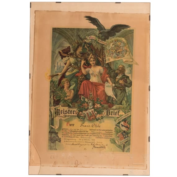 Sammlung Reservistenbilder und Urkunden, meist Magdeburg