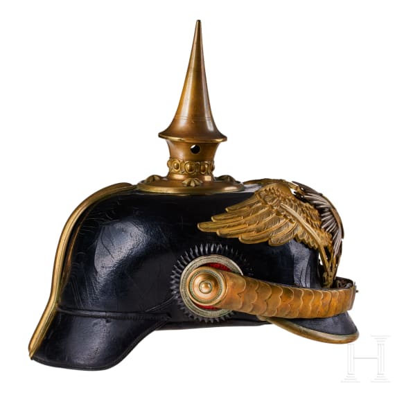 A helmet for Prussian Guard Landwehr Infantry Reserve Officers