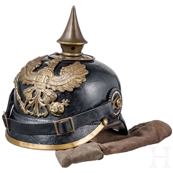 Helm M 1895 f&uuml;r Mannschaften der Infanterie und Helm&uuml;berzug
