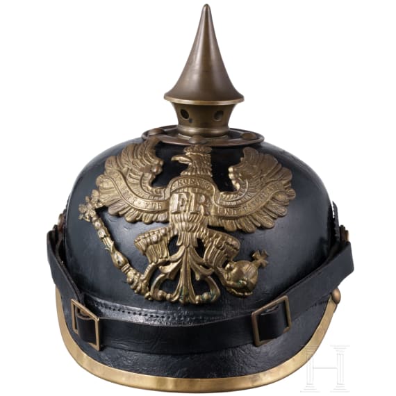 Helm M 1895 f&uuml;r Mannschaften der Infanterie und Helm&uuml;berzug