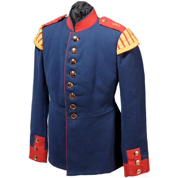 Uniformrock eines Spielmanns der 9. Kompanie im 8. Infanterie-Regiment "Gro&szlig;herzog Friedrich II. von Baden", Metz