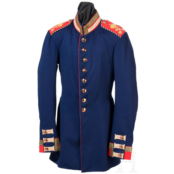 Waffenrock f&uuml;r einen einj&auml;hrig-freiwilligen Unteroffizier im Kaiser Franz Garde-Grenadier-Regiment Nr. 2, um 1910