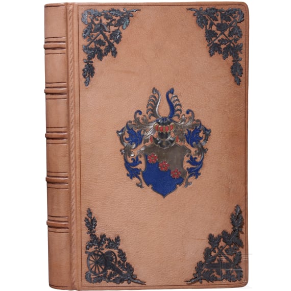 General der Infanterie August von Bomsdorff (1842 - 1912) - prunkvolles Abschiedsgeschenk des V. Armeekorps zum 4. April 1899