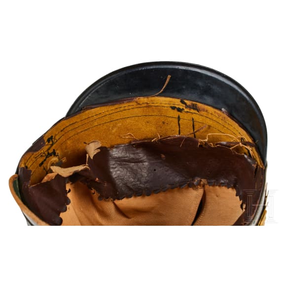 A shako for Officers in the 10th Prussian Jaeger Battalion