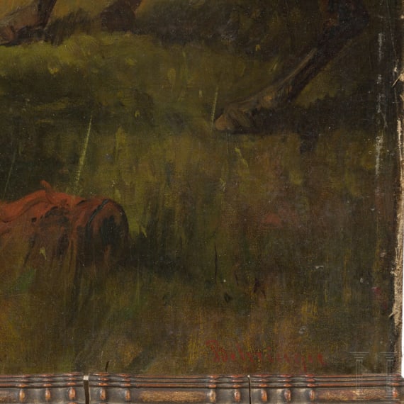 Ludwig Behringer (1824 - 1903) - Reitergefecht im Deutsch-Franz&ouml;sischen Krieg 1870/71