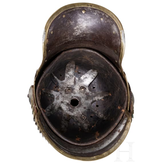 Helm M 1867 f&uuml;r Mannschaften im K&uuml;rassier-Regiment Nr. 4