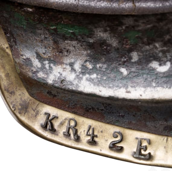 Helm M 1867 f&uuml;r Mannschaften im K&uuml;rassier-Regiment Nr. 4