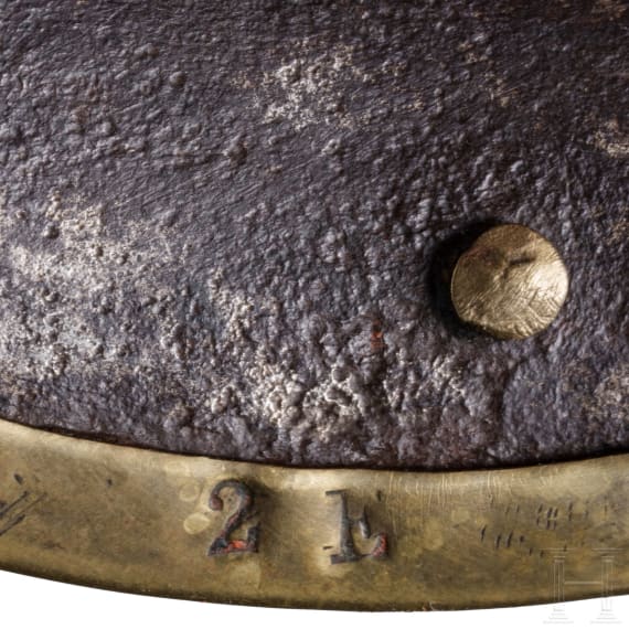 Helm M 1867 f&uuml;r Mannschaften im K&uuml;rassier-Regiment Nr. 4