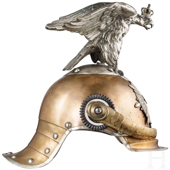 Helm M 1867 f&uuml;r Mannschaften des Regiments Garde du Corps oder der Gardek&uuml;rassiere
